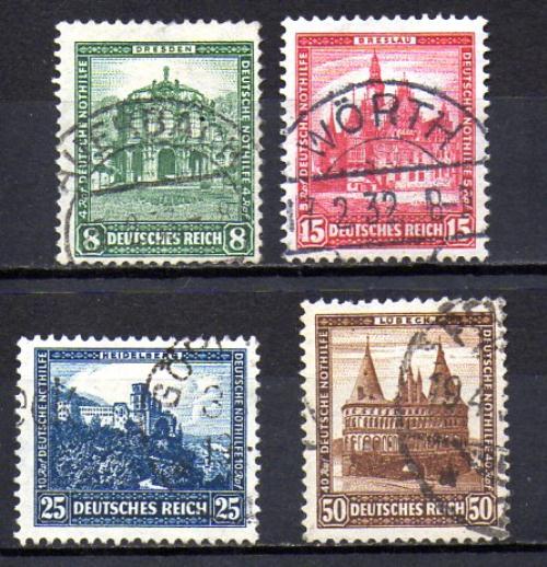 German Empire No. Yvert 435/38 No. Michel 459/62 (o)